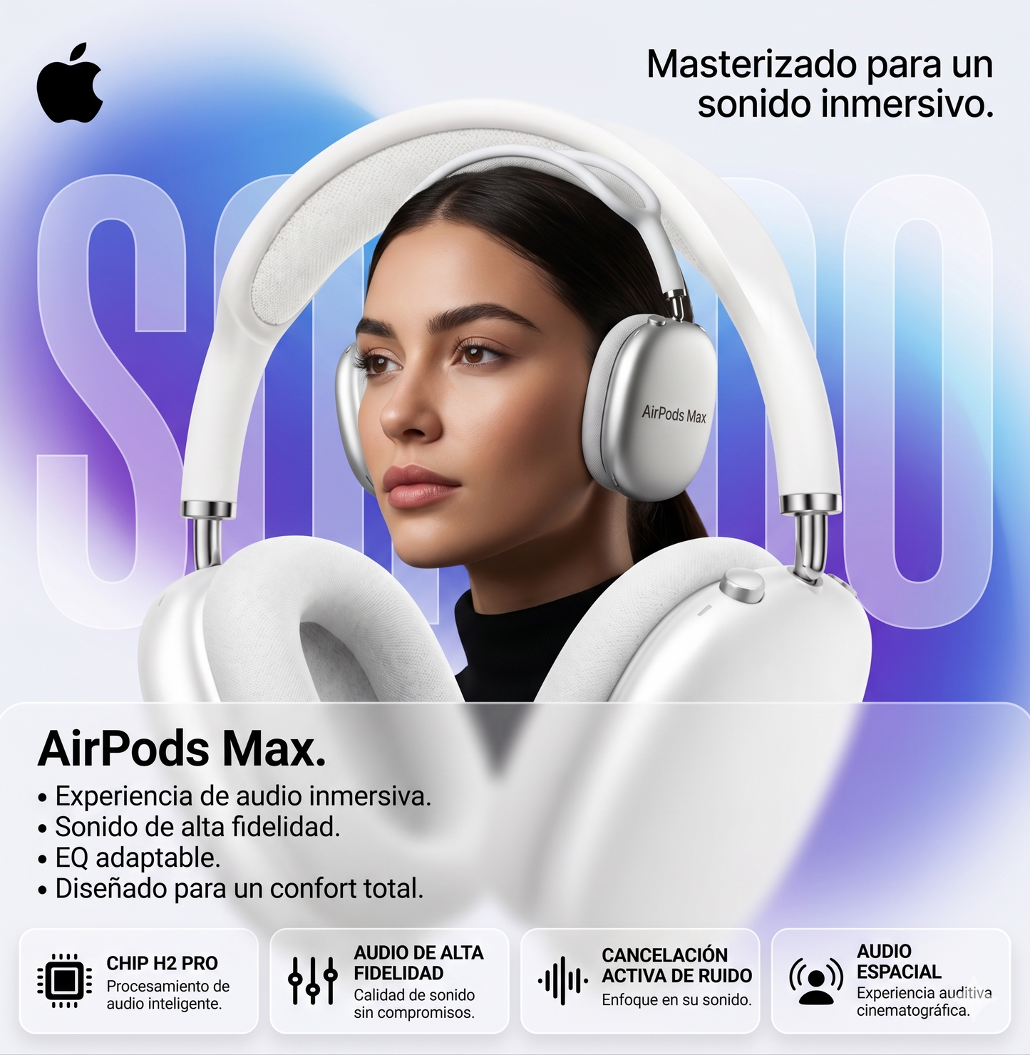 AirPods Max con Conector USB-C, Bluetooth, MWW63BE/A